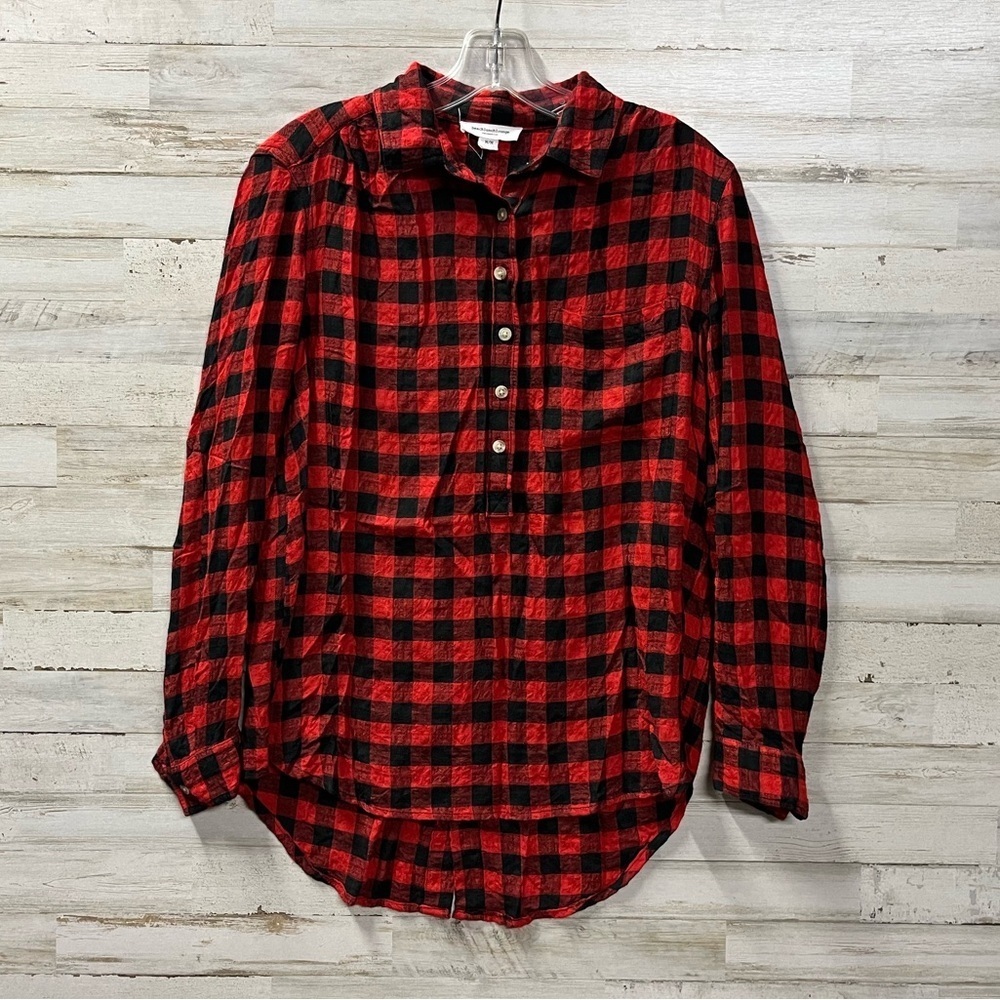 Beachlunchlounge Red and Black Checkered Shirt